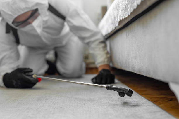 Professional Mosquito Control technician working in Fond du Lac County County, WI